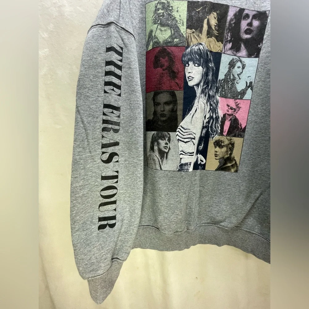 Taylor Swift era’s tour gray sweatshirt, quarter zip - Picture 6 of 8